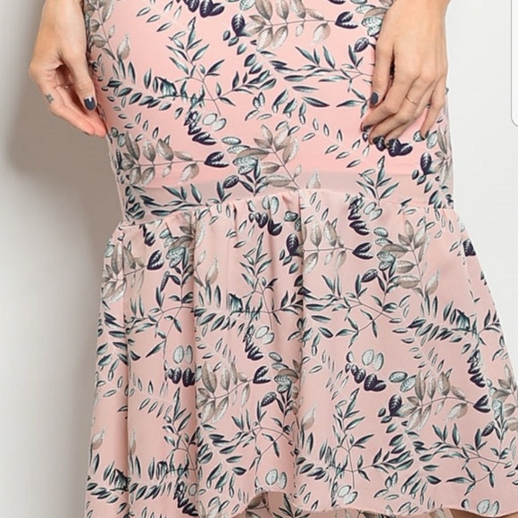 💦PINK FLORAL DRESS-101 - Picture 4 of 4